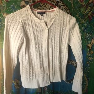 Gap kids sweater girls large (10). White.
